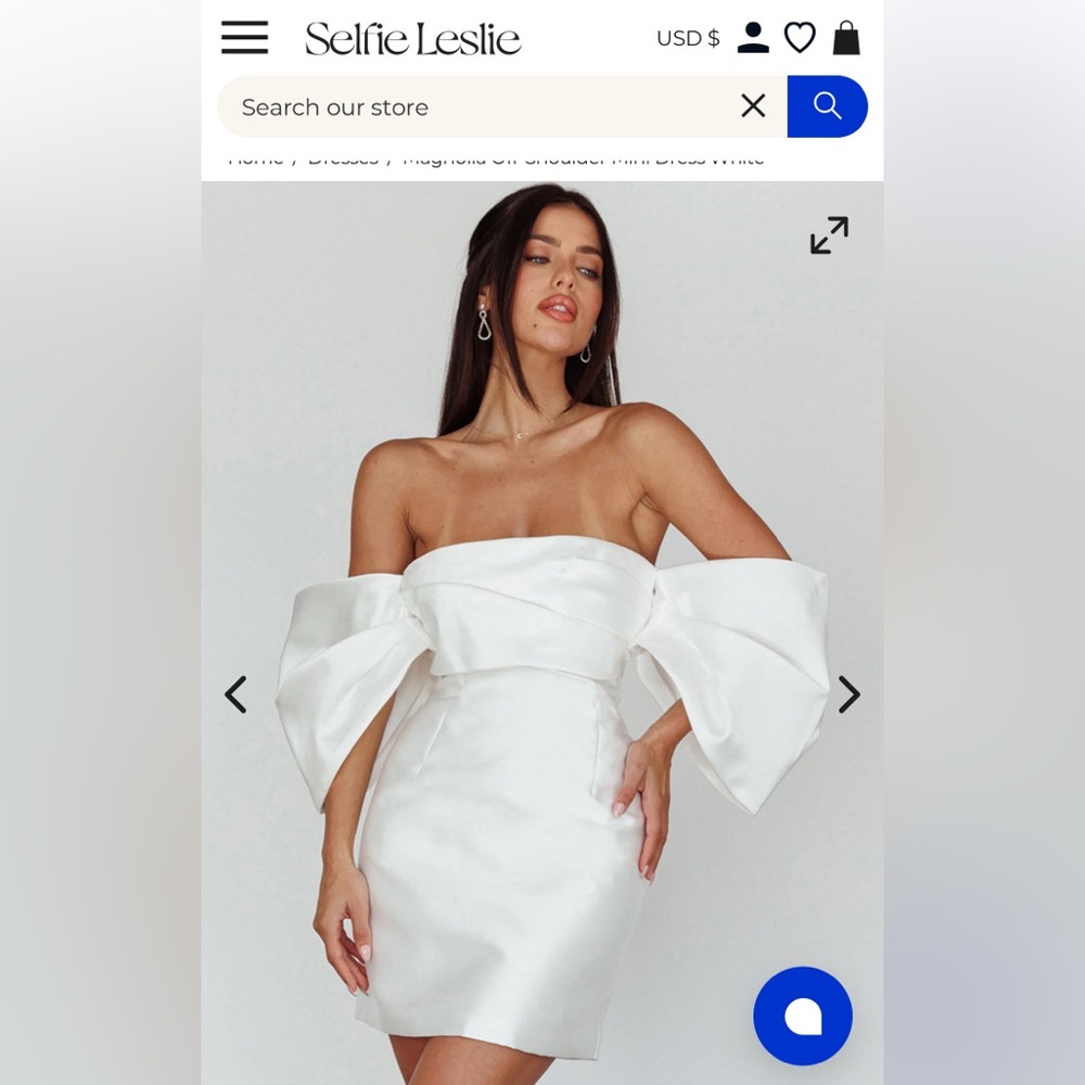 Selfie Leslie Elegant White Dress